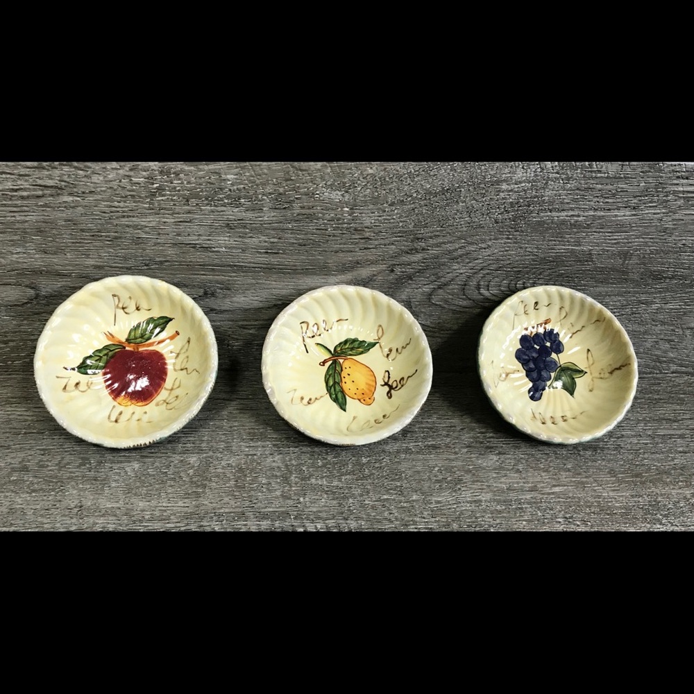 3 Pc mini Ceramic Bowls Baum Bros
